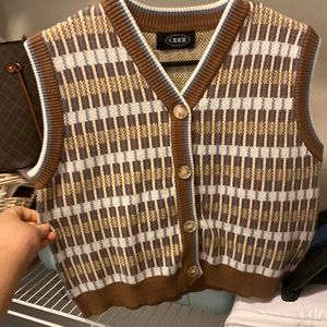 A really cute button up vest from cider/ worn 1x